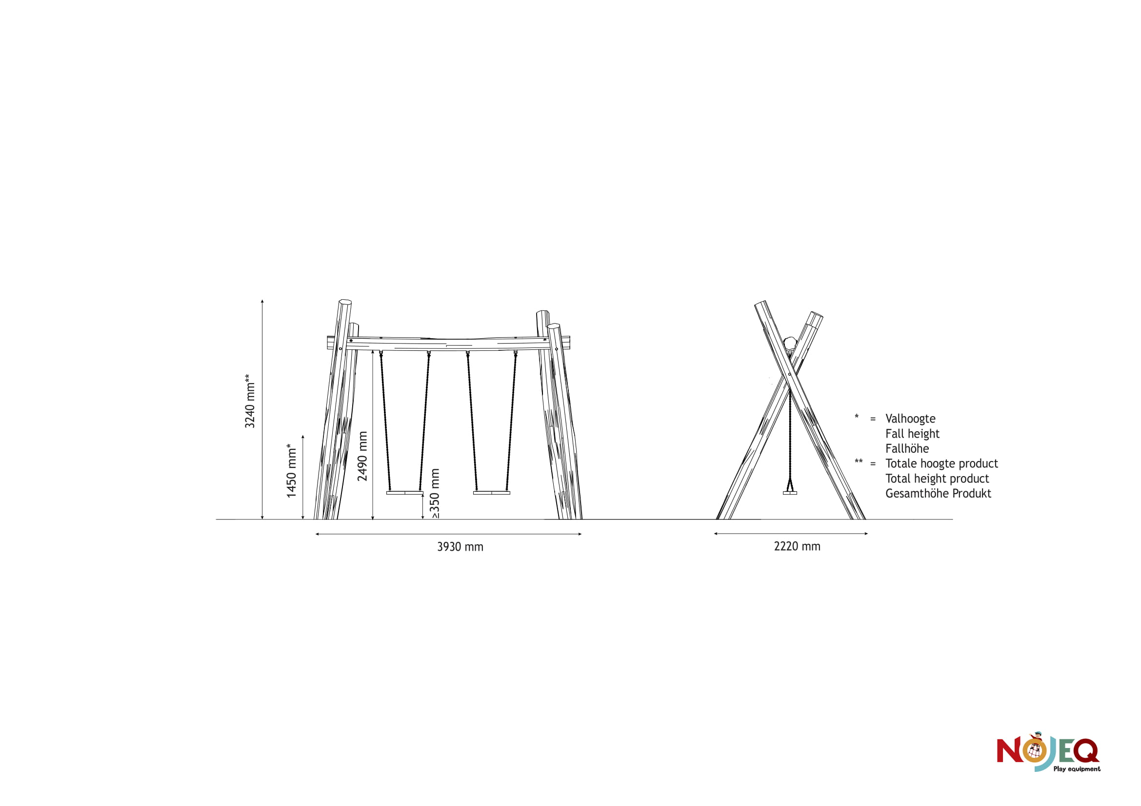 specificaties 2-persoons schommel 249cm_premium-1